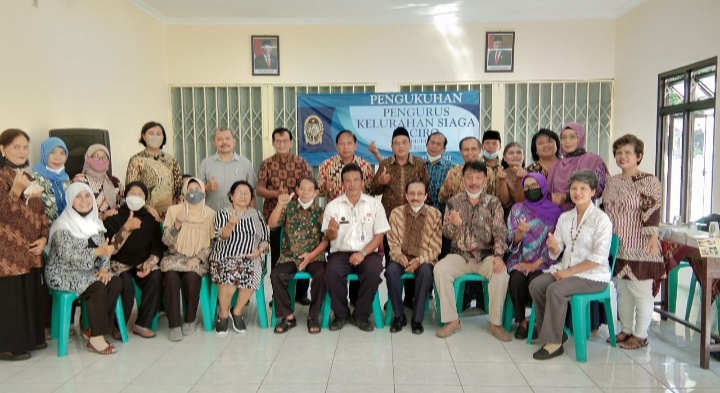 Pengukuhan Pengurus Kelurahan Siaga (KESI) Baciro periode 2022 - 2024.